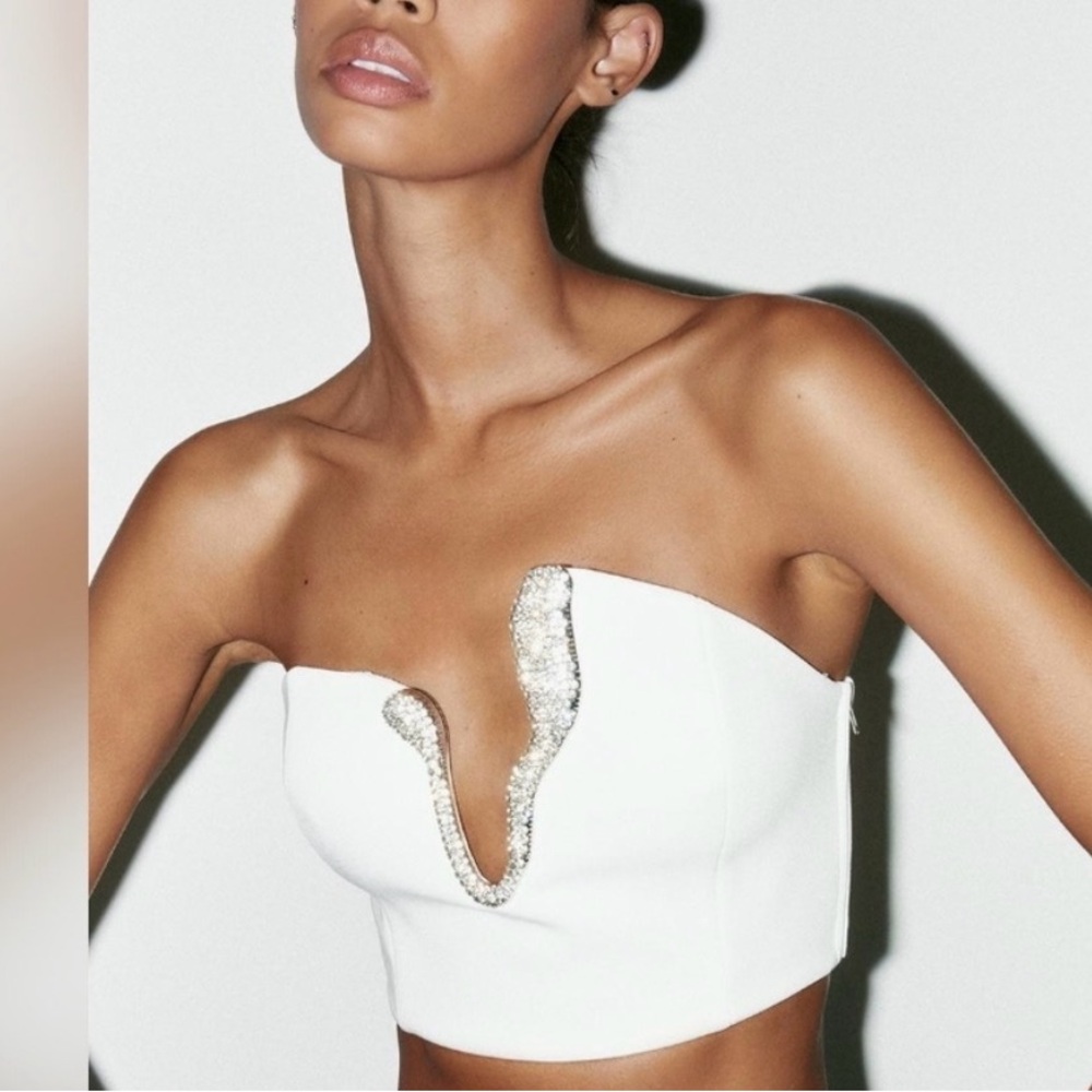 Zara jewel crop top